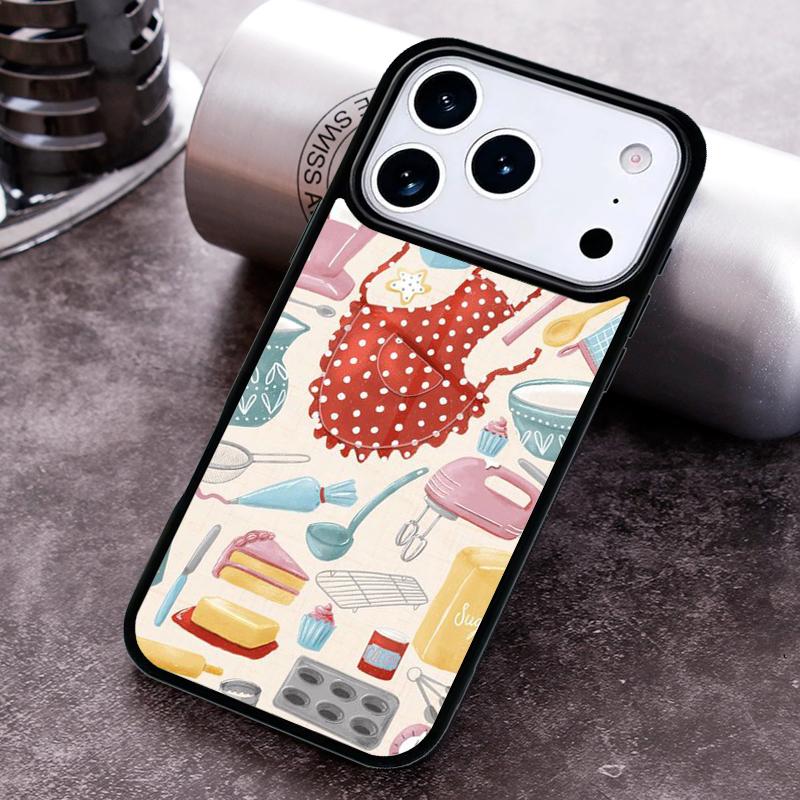 Baking Cook Chef Phone Case For iPhone 17 16 15 14 13 12 11 Pro Max Plus 17Air Soft Silicone Cover