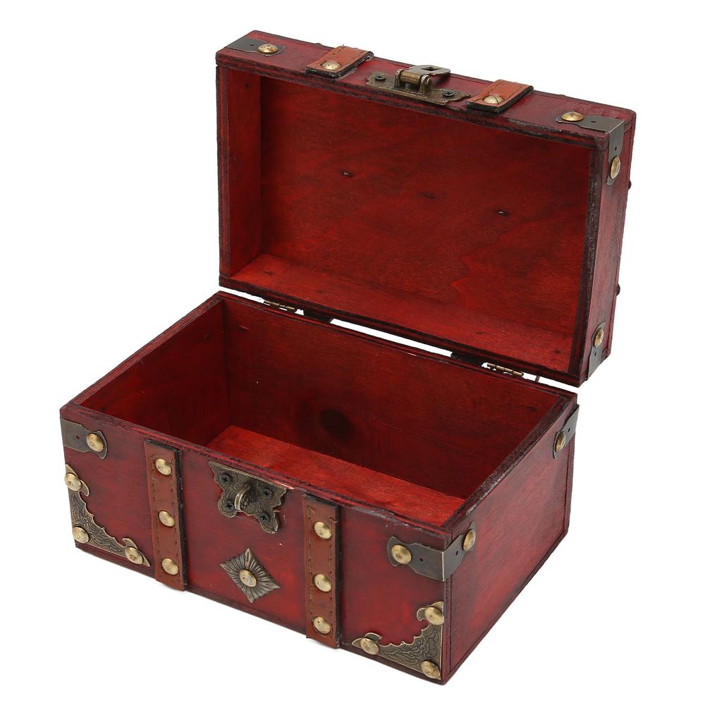 Treasure Box Durable Wear Resistant Space Saving Wide Application Easy Storage Treasure Chest for Home Store Office