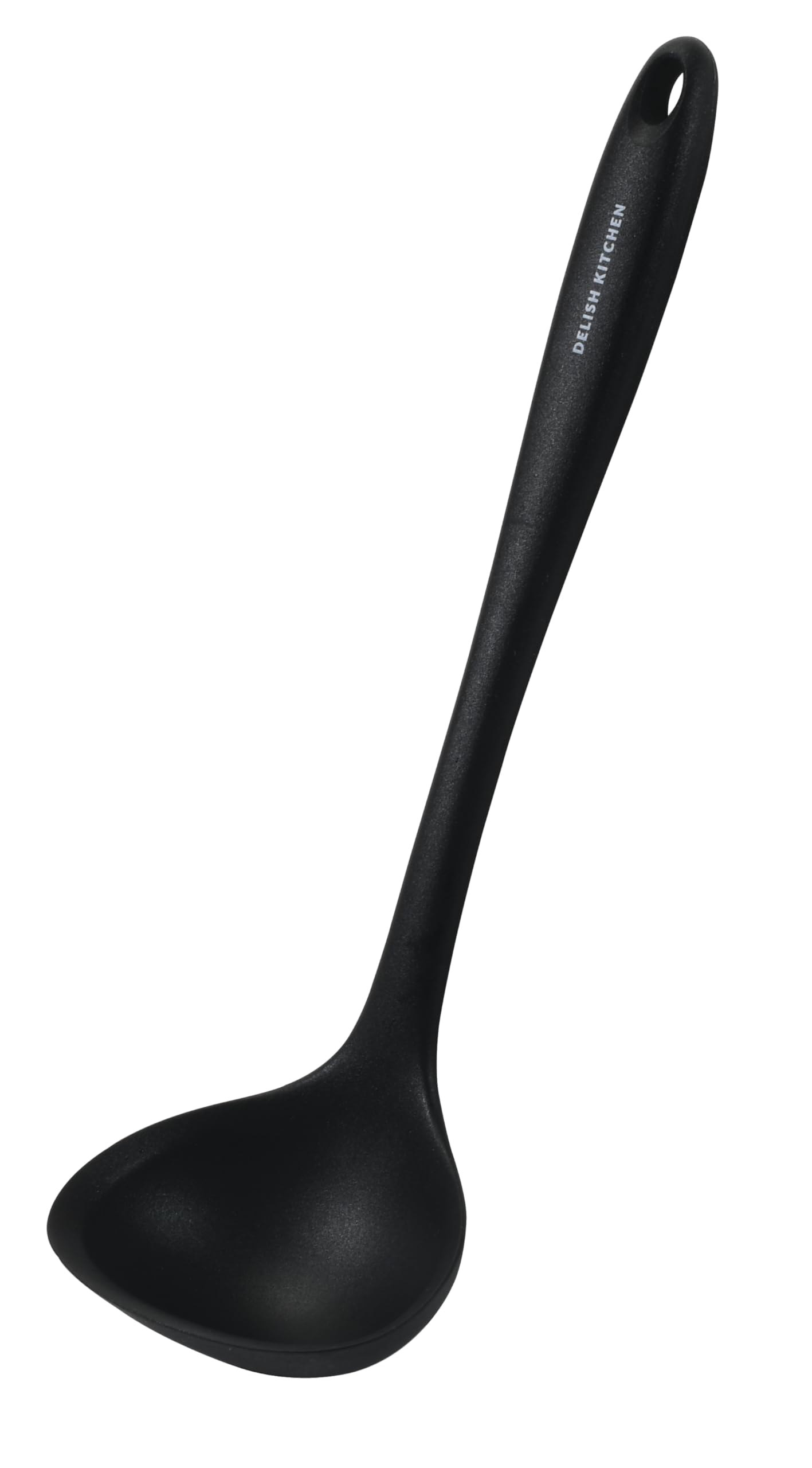 Delish Kitchen Жемчужный Металл Большая Силиконовая Черная Половник, G-5206 чёрный