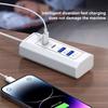 4 Port USB Charging Hub Expander With Double Type C And USB Ports For Mobile Devices And Gadgets