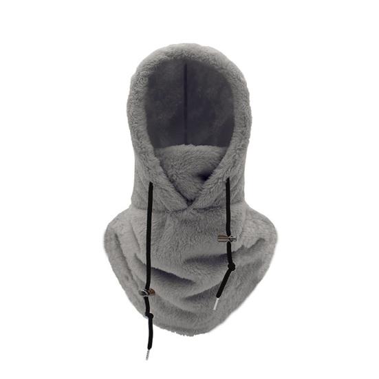 

Унісекс Зимовий велосипедний капюшон Балаклава Шнурок Регульований Товстий м’який плюш Вітрозахисний Захист для утримання тепла Вуха Захист шиї Лижі в холодну погоду сірий