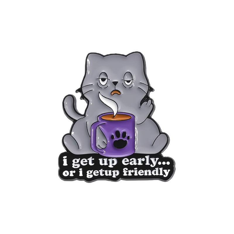 Mental Health Animal Enamel Pins Go Away I'm Introverting It Is What It Is And It's Autism Brooches Lapel Badge Jewelry Gifts