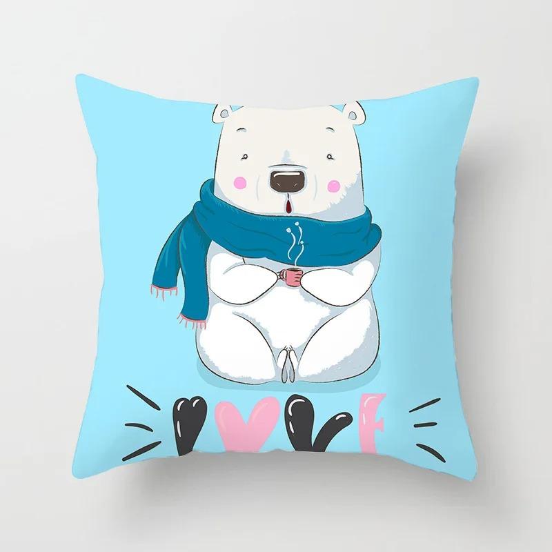 Office Living Room Home Pillowcase Cute Unicorn Pillowcase Car Ornaments