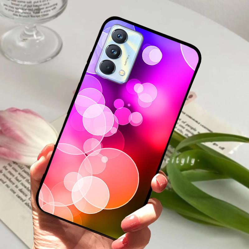 For cover Realme GT Master Case Edition Animal Cartoon Soft Silicone Funda for Realme GT Master Explorer Phone Cover Black Coque