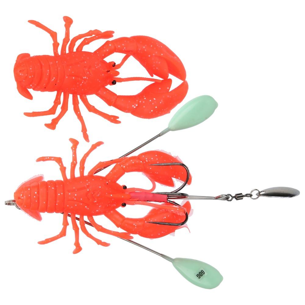 with Hook Artificial Lobster Lure 11.2cm 102g Fishing Lure Bait Deep Sea Trolling Bait  For Trout