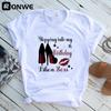 Women Black Queen White Print T Shirt Girl Harajuku 90S Clothes Female Summer Tops Tee Drop