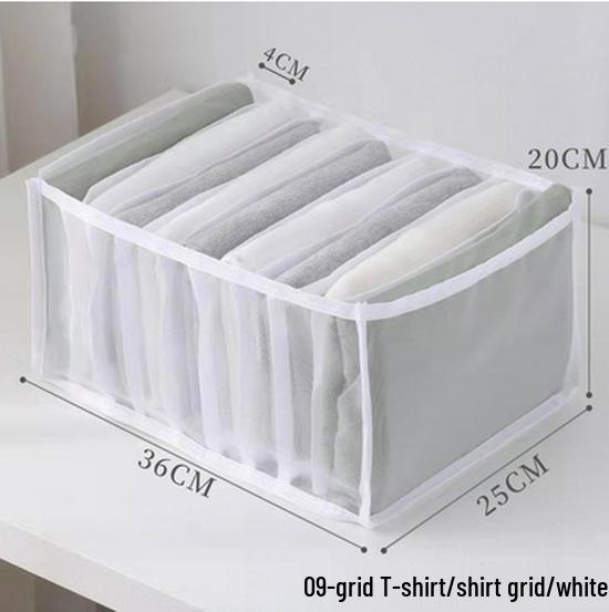  "Transparent Mesh Drawer Organizer for Clothes & Jeans"