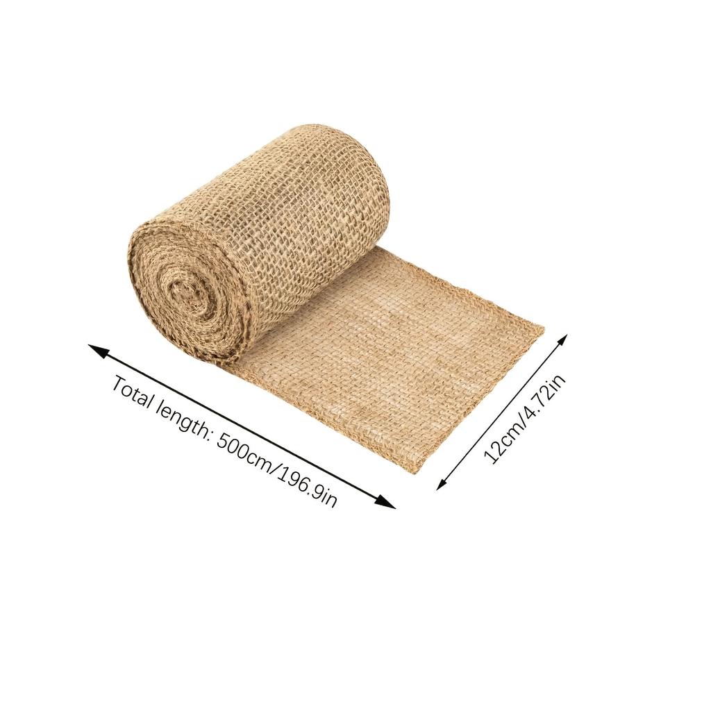1 Roll Burlap Tree Protector Wrap Winter Cold Weather Outdoor Garden Tree Trunk Frost Protection Cover Natural Bandage