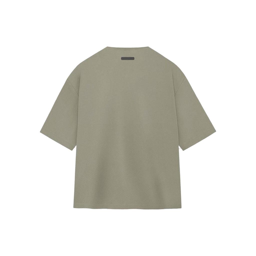 Fear of God X Adidas Athletics Collection Co-Branded Casual Short-Sleeve T-Shirt With Front Print Unisex Tops Clay IM6091