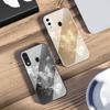 Dreamy Striped Butterfly For Samsung A73 72 71 A70 56 55 54 A53 52 51 50 42 A35 A34 33 32 31 26 25 24 23 22 30 Glass Phone Case