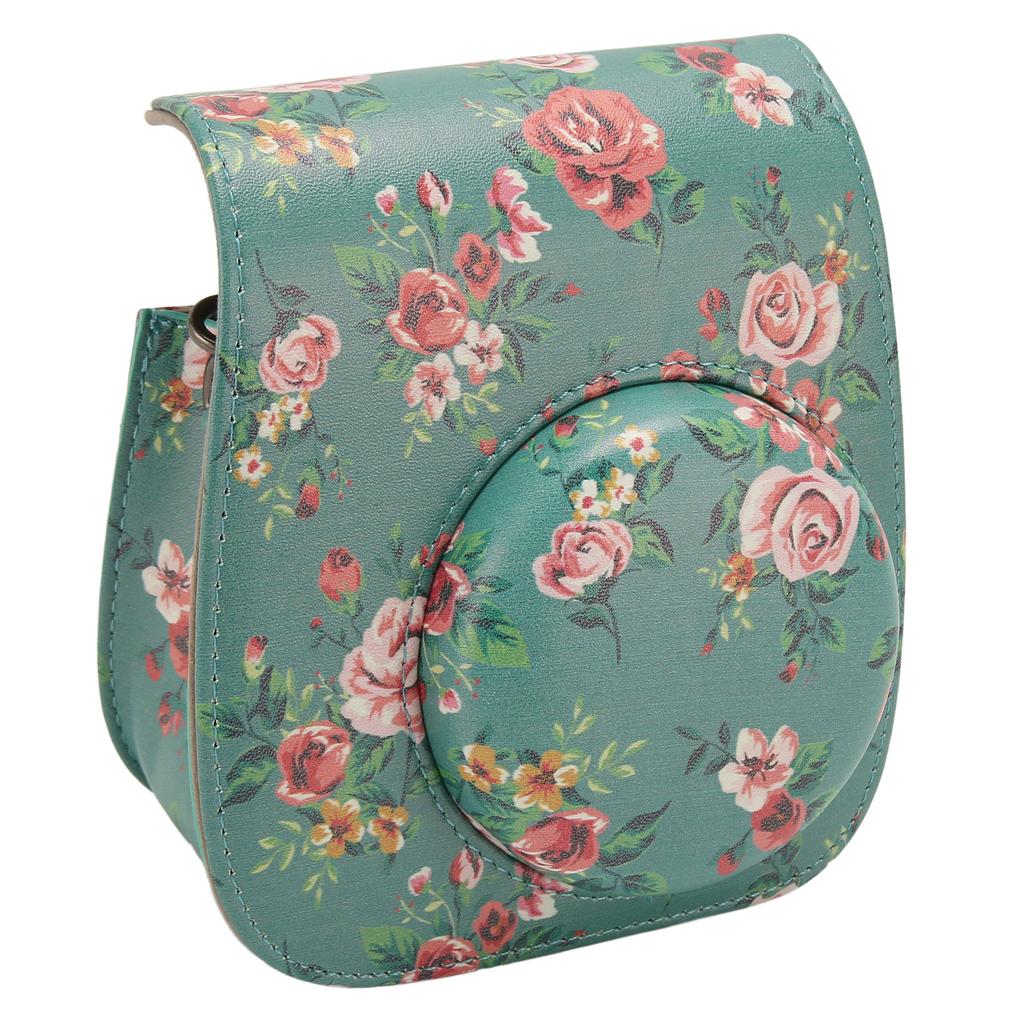 Camera Protective Case Portable Adjustable Shoulder Strap PU Leather Camera Bag for Instax Mini 12