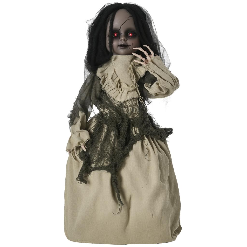 Halloween Decoration Ghost Doll with Special Effects and Sound Function 80 Cm X 23 Cm X 83 Cm