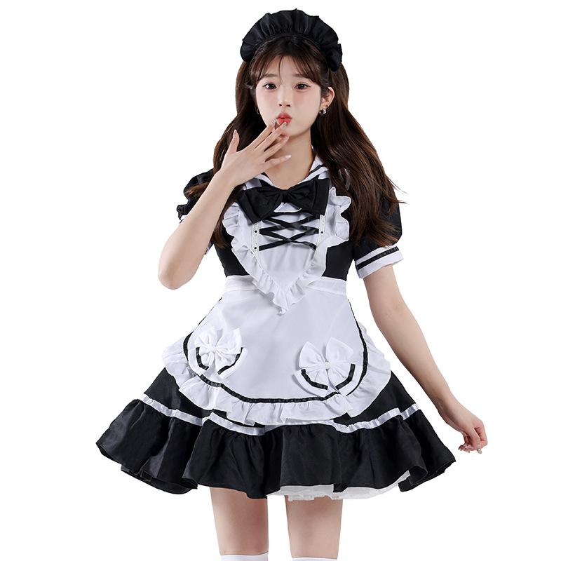 Cosplay Maid Dress Around the World Sweetheart Cute Women Dress Set Women's Dress