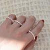 Recommended Versatile for layering14K Gold-plated Ring for Girls, Popular Online, Versatile, Fashionable, with Pearls, Gives a High-end Feel