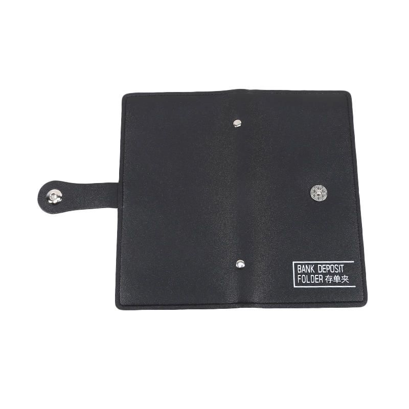 PU Leather Deposit Certificate Holder Transparent Bill Receipt Payment Cash Storage Book Office Classification Organizer Pouch