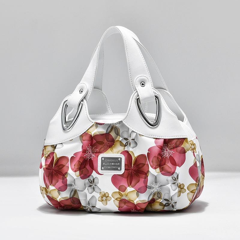 Bag new fashion trend printed handbag multi-color soft bag vegetable basket bag