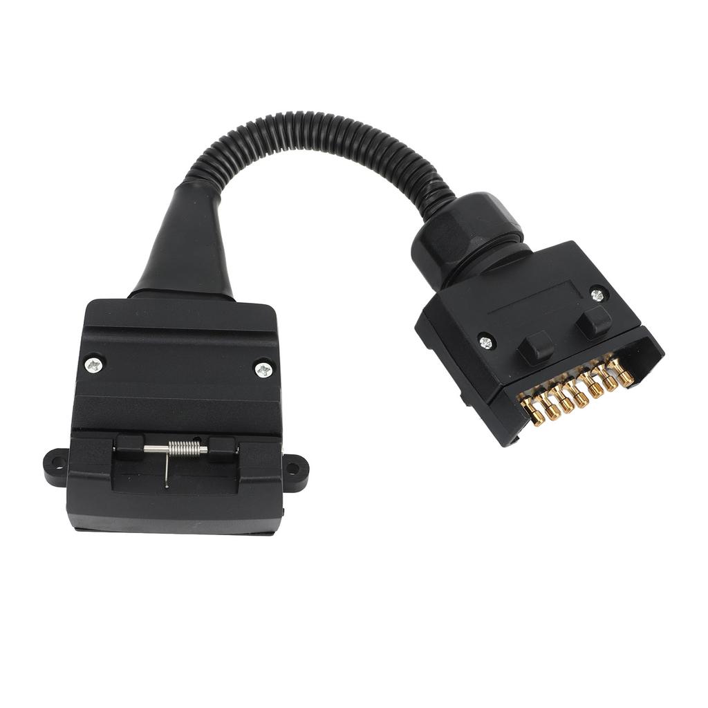Trailer Adapter 7 Pin Flat Male Plug To 12 Pin Flat Female Socket Caravan Connector
