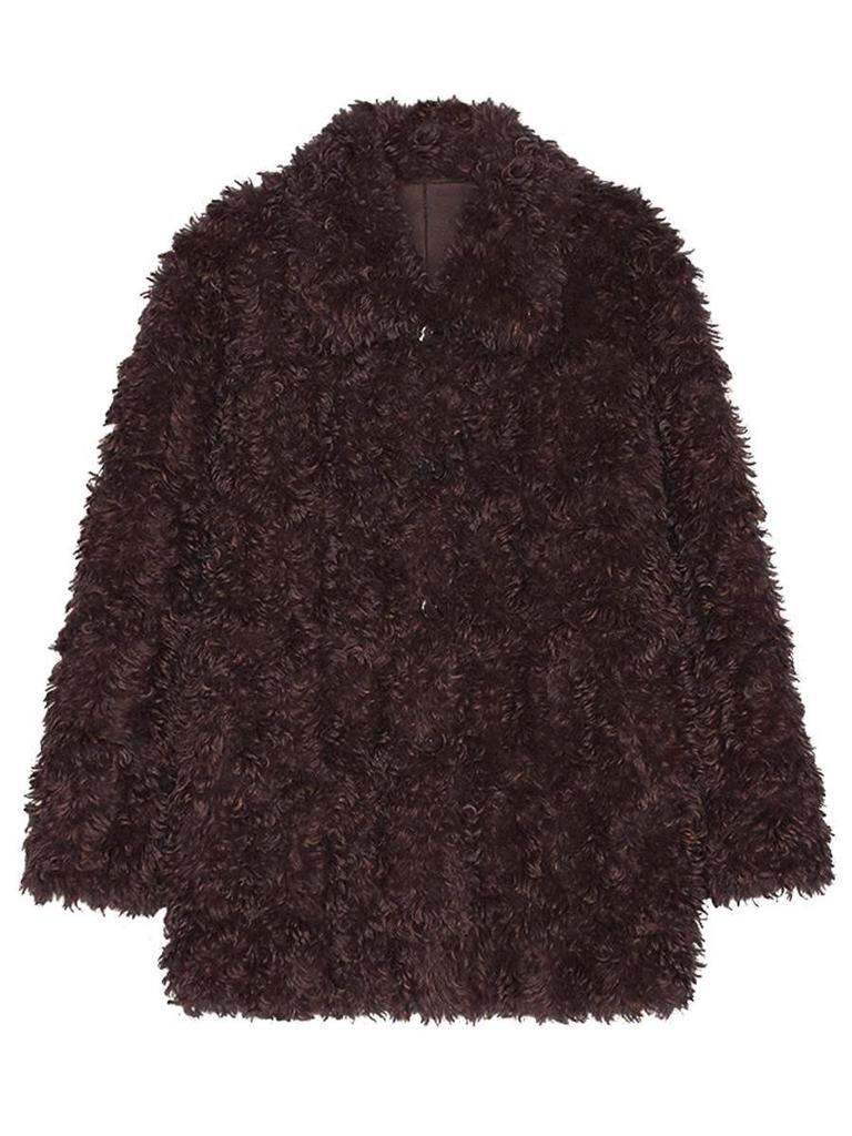 Women's Trendy Multicolor Teddy Bear Fur Coat – Long & Short Plush Lamb Wool for Autumn/Winter