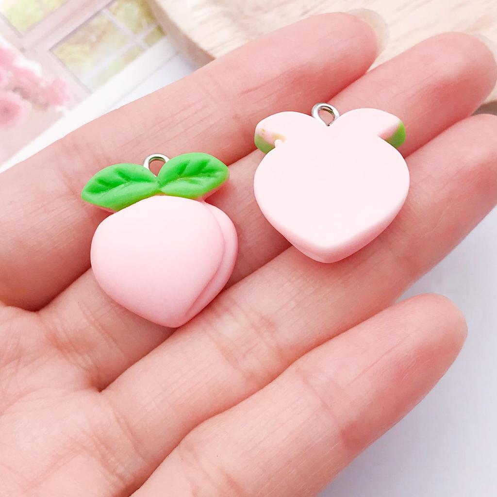 DIY Resin Pink Bear Lollipop Ornaments: Necklace, Earrings, Key Pendant Accessories