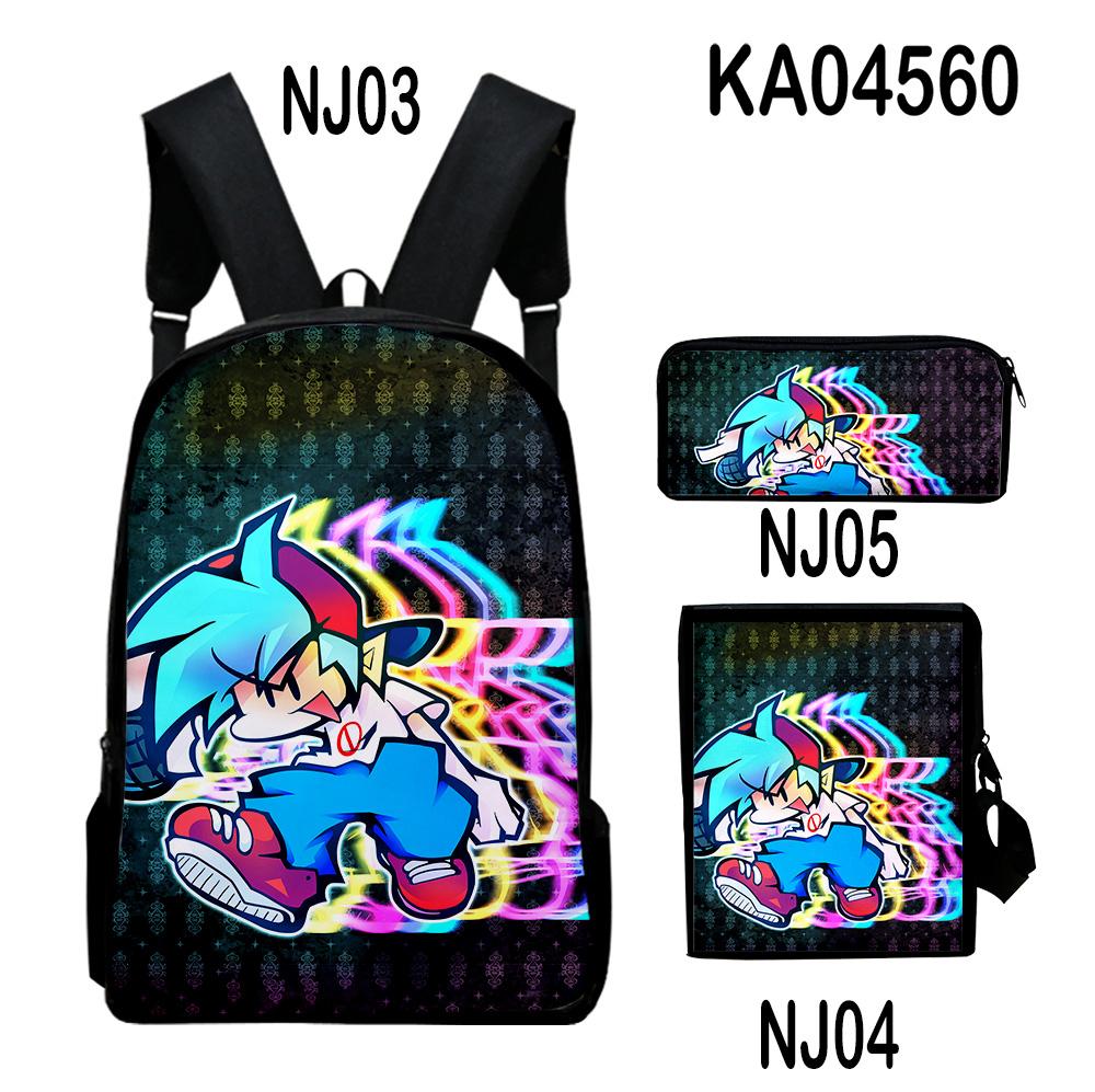 Traditional Creative Cool The Gaslight District 3D Designed 3pcs/Set Learner Student Bags Everyday Laptop Knapsack Backpack Meal Tote Pencil Pouch