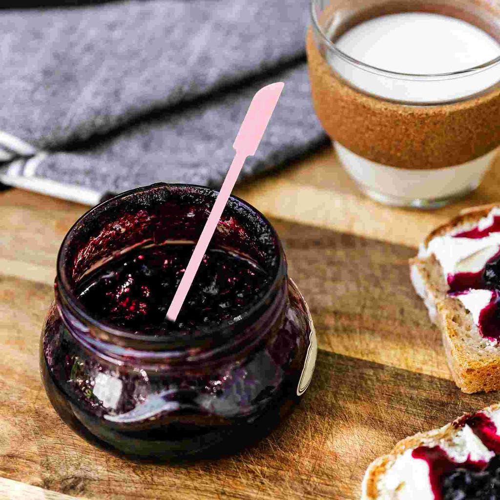 3 Pcs Makeup Silicone Spatula Baking Supply Cream Jam Scraper Mini Dessert Tool Double Head Cake Silica Gel Kitchen