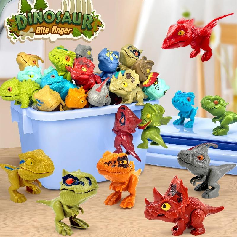 6/12/24 PZ Dinosauro Morde Dita Modello Tirannosauro Giocattoli Articolazioni Mobili Simulazione Giocattoli Dinosauro Morde Dita Regalo per Festival