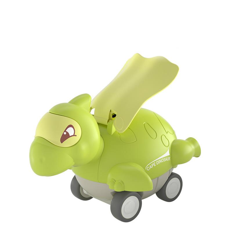 Dinosaur Inertial Car Toy Cartoon Cute Dino Design Pressing Sliding Racing Mini Car Toy Tyrannosaurus Model for Kids Toddler