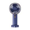 S17 Silent USB Handheld Fan: Portable, Dual Battery, Long Life, Digital Display, Powerful Airflow