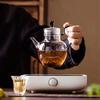 570ml High Borosilicate Glass Teapot Heat Resistance Tea Kettle Teaware Fruit Flower Tea Brewing Tea Set