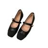 Women Flat Shoes Fashionable and Versatile Square Toe French Mary Jane Shoes Women New Summer Soft Soled Beanie Shoes2025