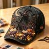 Halloween print baseball cap street accessory hat everyday casual sun hat