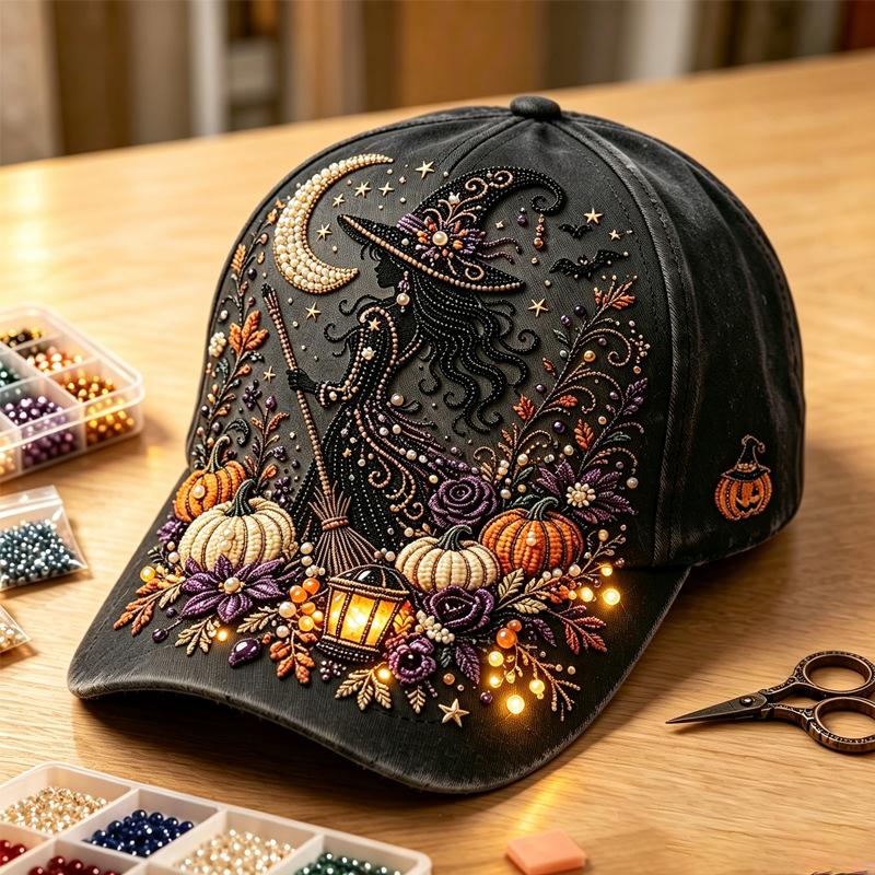 Halloween print baseball cap street accessory hat everyday casual sun hat
