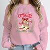 Fashion Hoodeless Sweatshirt Cowgirl Christmas Club Making