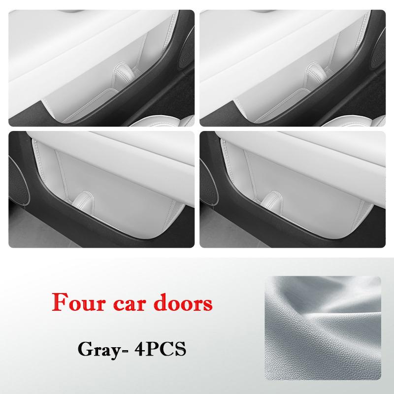 For LiXiang L6 L7 L8 L9 Car Door Slot Storage Pad Leather Door Groove Protective Mat Storage Barrel Interior Accessories