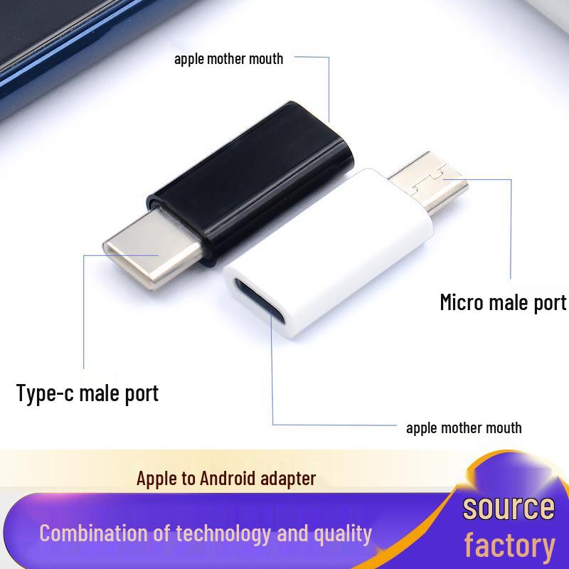 

Apple Female to Android Type-C Adapter OTG Converter Apple female to Android white ABS