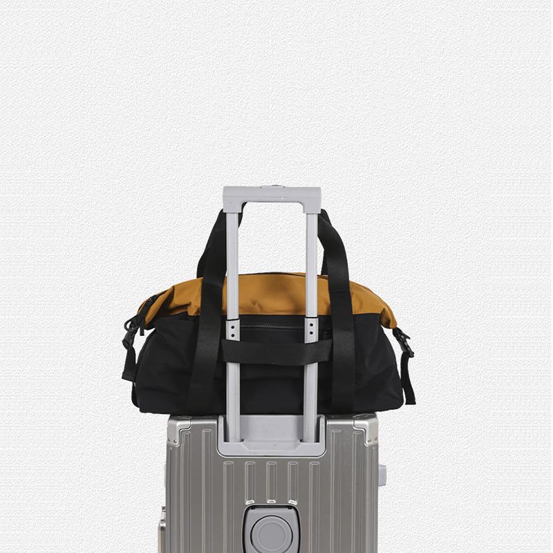 Color Block Fitness Bag Short-Distance Travel Bag Lightweight Storage Sports Bag