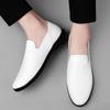 Classic Brand Men's Loafers Soft Sole Comfortable Flat Shoes Men's Driving Shoes Anti Slip Small White Shoes Free Delivery