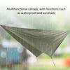 360x290cm Camping Cover Waterproof Multifunction Rhombus Canopy Beach Shade Cloth