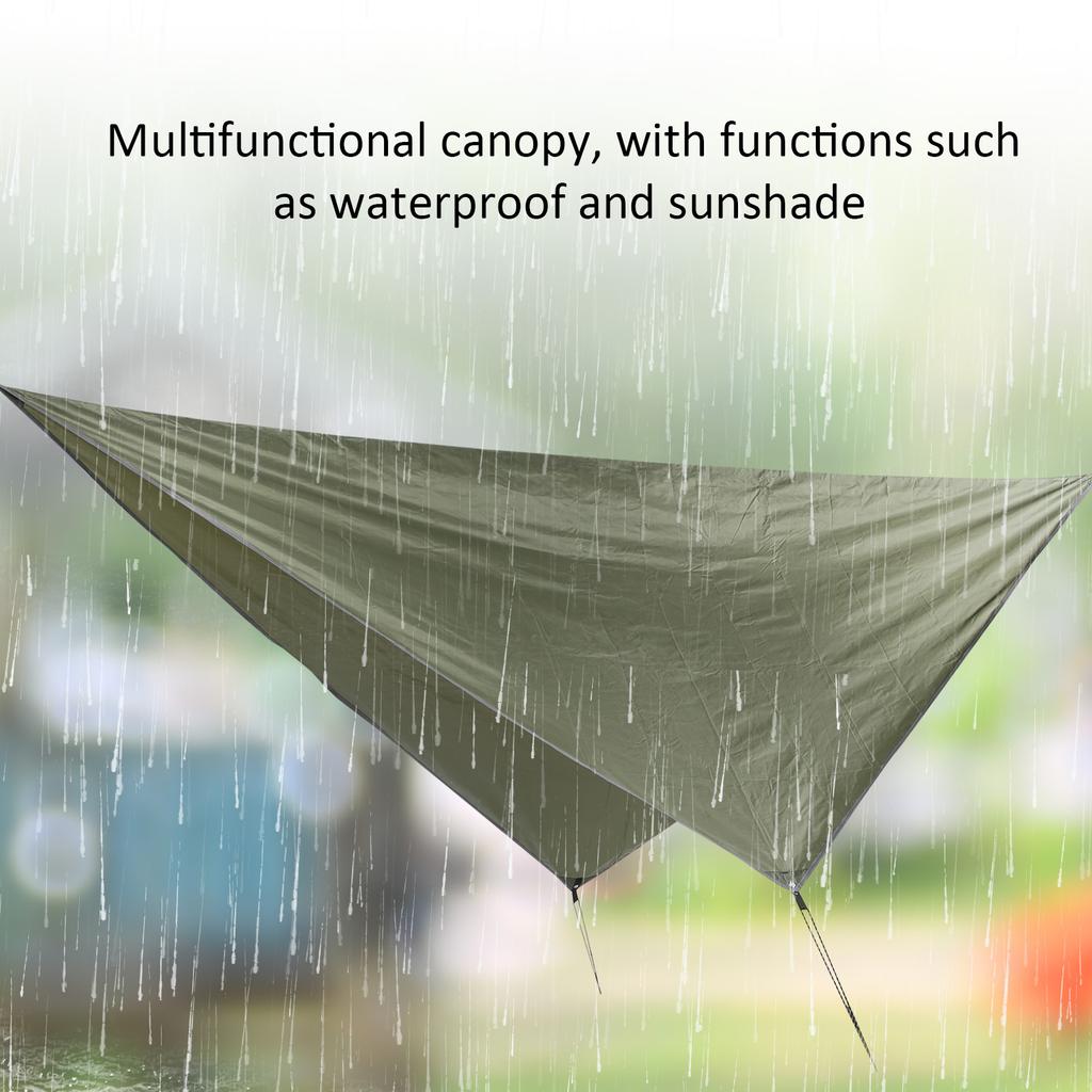 360x290cm Camping Cover Waterproof Multifunction Rhombus Canopy Beach Shade Cloth