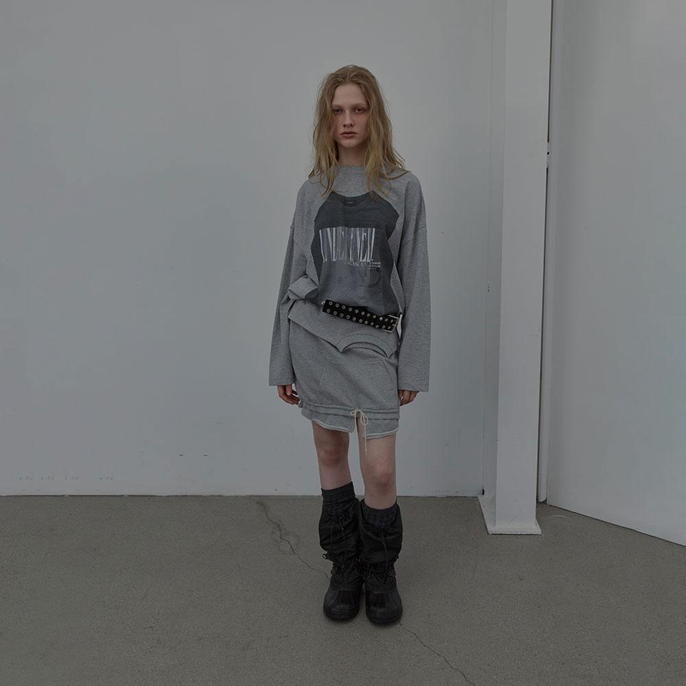 Lcdc Tm Neck-Line Sweat Skirt (Melange Grey)