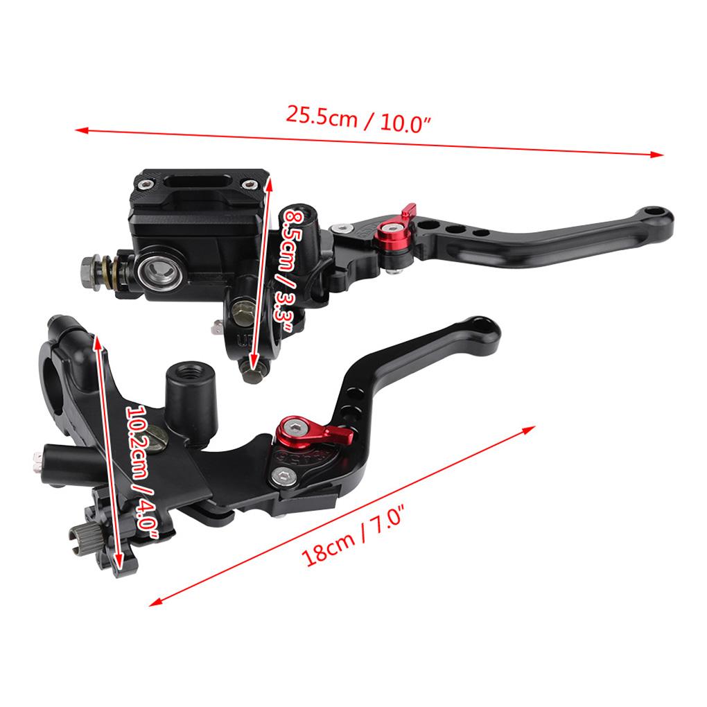 

1 пара Замена рычага тормоза и сцепления мотоцикла главный цилиндр 7/8 дюйма 12,7 мм ЧПУ