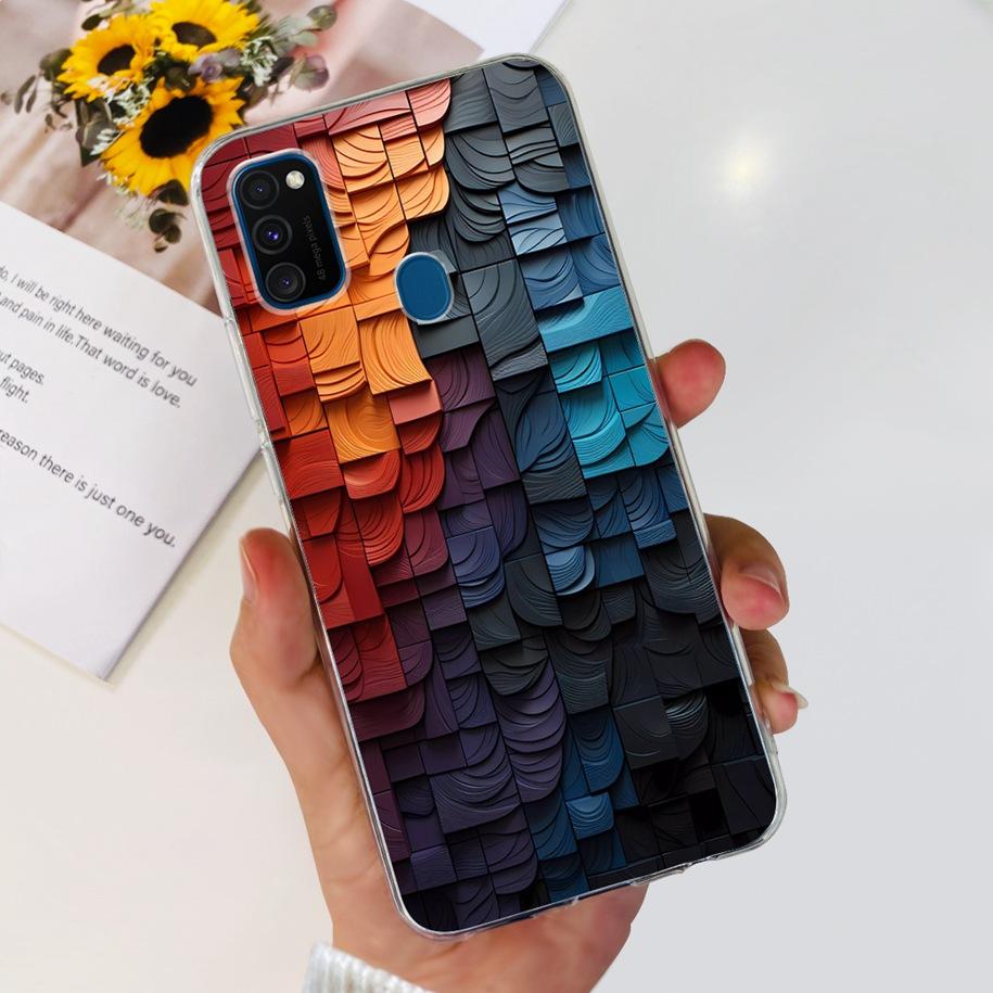 For Samsung M21 Case SM-M215F Silicone Soft Phone Cover For Samsung Galaxy M21 2020 Fundas Cartoon Coque For Samsung M 21 Bumper