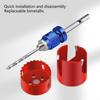 Hexagonal Handle Quick Release Hole Saw Mandrel Drill Bit For Precisions Drilling With Universal Drill Compatibility