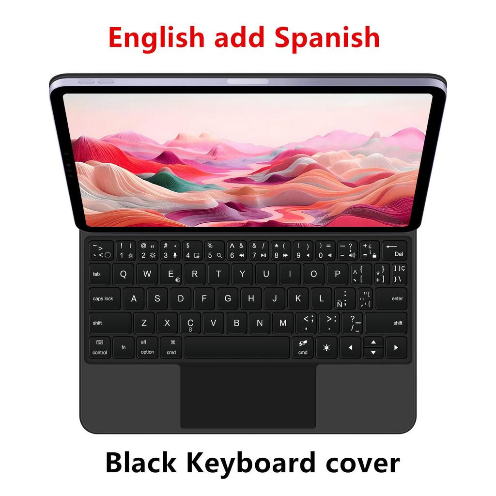 Magnetic Bluetooth Keyboard Case for iPad 10/11 Magic Keyboard 10.9 inch - Supports Russian, Japanese, Korean, and German