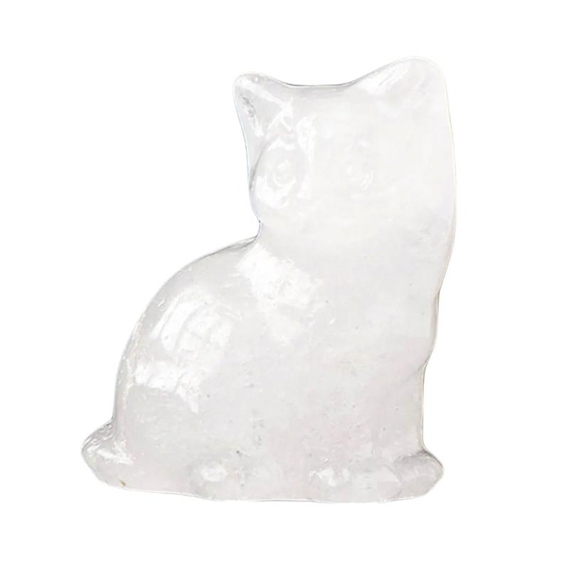 Kristall Glückskatzen Figur Schnitzerei Miniatur Ornament für Schreibtisch Fengshui Dekorationen Symbol für Glück Tierstatue