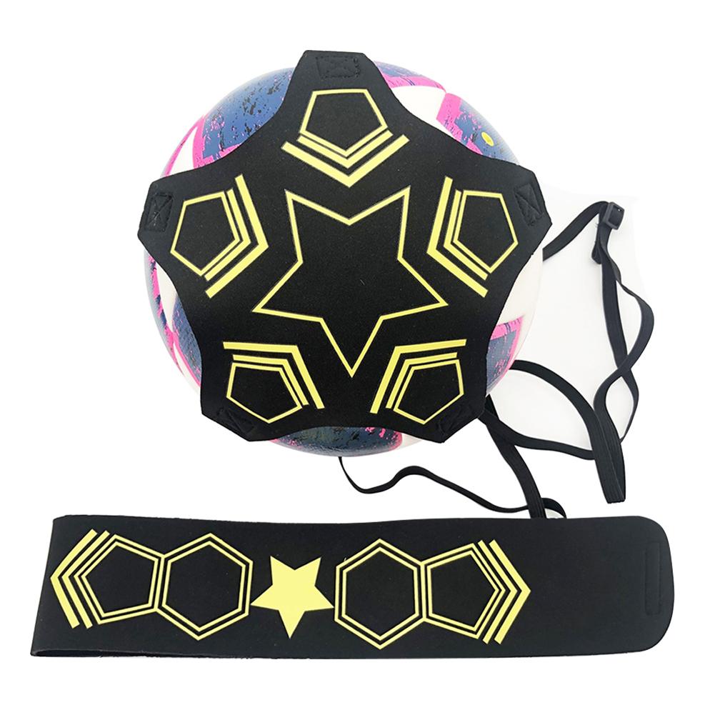 Football Kick Trainer Adjustable Soccer Ball Training Nylon Cloth Soccer Trainer Solo Belt Elastic Auxiliary Fitness Equipment