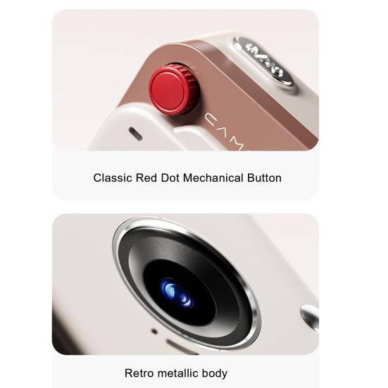 Mini digitální fotoaparát s 1,77palcovým IPS displejem 1080P Retro CCD fotoaparát s poutkem Nahrávání videa Pořizování fotografií Děti Dospělí Palcový fotoaparát Hračka