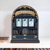 1 Set Holz-Vintage-Buch-Lese-Tracker, Dieser Jahres-Lese-Tracker kann bis zu 999 Bücher verfolgen, Lese- und Bücherregal-Zähler für dieses Jahr