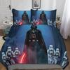 Anime Darth Bedding Set 3D Printing Wars Duvet Cover with Pillowcase Queen King Quilt Cover Suitable for Children and Adults