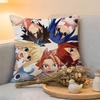 Cushion Cover  Linen  SkinFriendly Soft Decorative Case For Sofa Home Decor Vintage Anime FFairy Tail Classic Pillow cover